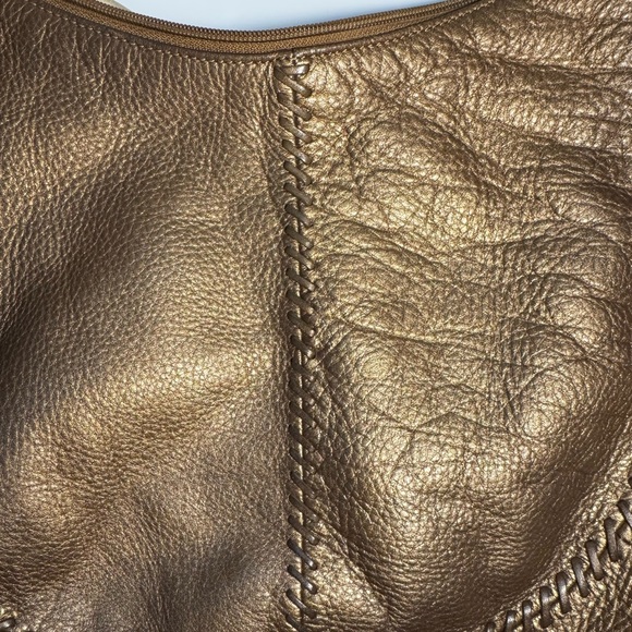 The Sak Metallic Bronze Leather Hobo Bag - Picture 5 of 8